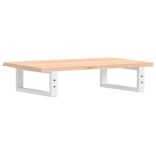 acél és tömör tölgyfa falra szerelhető mosdópolc