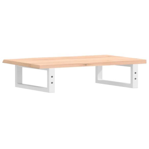 acél és tömör tölgyfa falra szerelhető mosdópolc