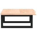 acél és tömör tölgyfa falra szerelhető mosdópolc