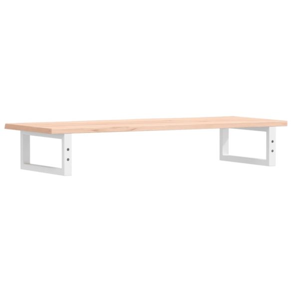 acél és tömör tölgyfa falra szerelhető mosdópolc