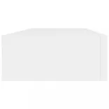 fehér MDF falra szerelhető fiókos polc 60 x 23,5 x 10 cm