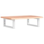 acél és tömör tölgyfa falra szerelhető mosdópolc