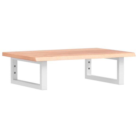 acél és tömör tölgyfa falra szerelhető mosdópolc