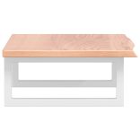 acél és tömör tölgyfa falra szerelhető mosdópolc