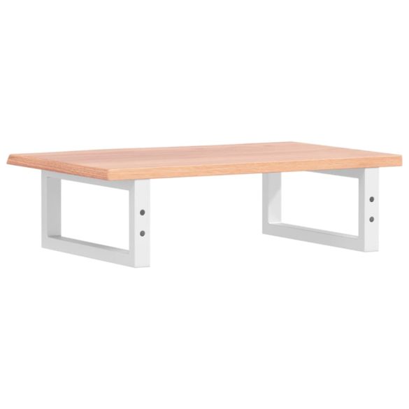 acél és tömör tölgyfa falra szerelhető mosdópolc