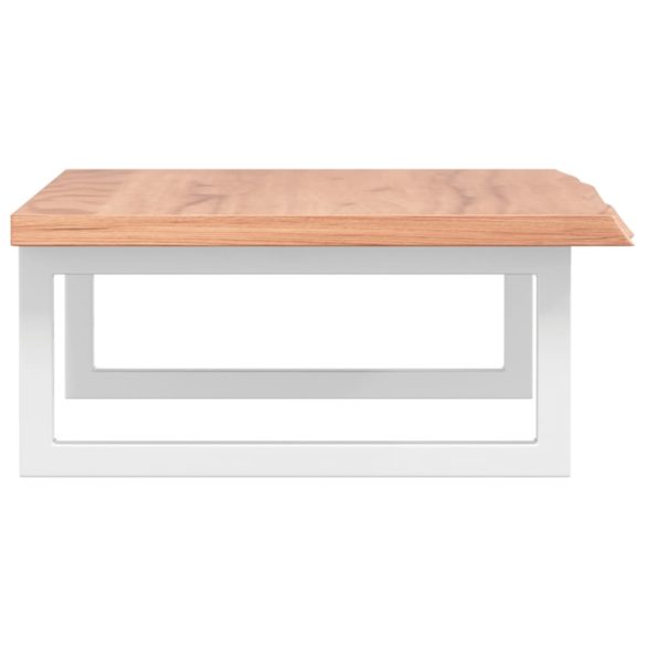 acél és tömör tölgyfa falra szerelhető mosdópolc