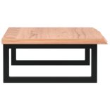 acél és tömör tölgyfa falra szerelhető mosdópolc