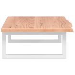 acél és tömör tölgyfa falra szerelhető mosdópolc