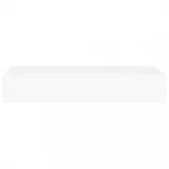 2 db fehér MDF falra szerelhető fiókos polc 60 x 23,5 x 10 cm