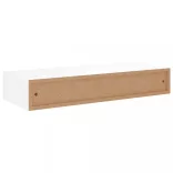 2 db fehér MDF falra szerelhető fiókos polc 60 x 23,5 x 10 cm