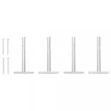 2 db fehér MDF falra szerelhető fiókos polc 60 x 23,5 x 10 cm