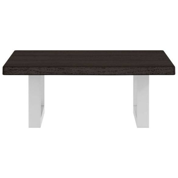 acél és tömör tölgyfa falra szerelhető mosdópolc