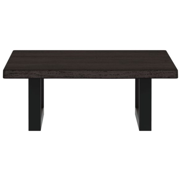 acél és tömör tölgyfa falra szerelhető mosdópolc