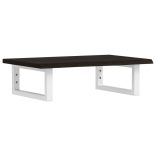 acél és tömör tölgyfa falra szerelhető mosdópolc