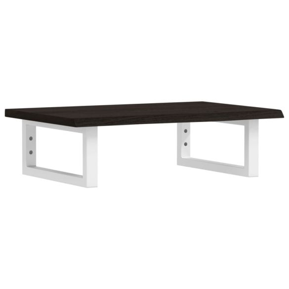 acél és tömör tölgyfa falra szerelhető mosdópolc