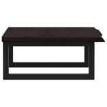 acél és tömör tölgyfa falra szerelhető mosdópolc