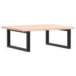 acél és tömör tölgyfa falra szerelhető mosdópolc