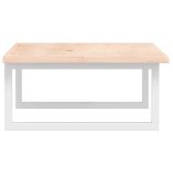 acél és tömör tölgyfa falra szerelhető mosdópolc