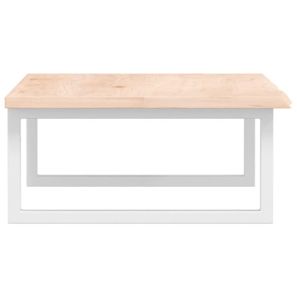 acél és tömör tölgyfa falra szerelhető mosdópolc