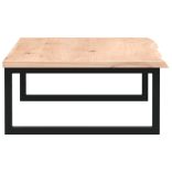 acél és tömör tölgyfa falra szerelhető mosdópolc