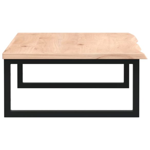 acél és tömör tölgyfa falra szerelhető mosdópolc