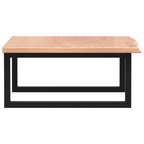 acél és tömör tölgyfa falra szerelhető mosdópolc