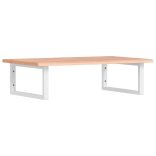 acél és tömör tölgyfa falra szerelhető mosdópolc