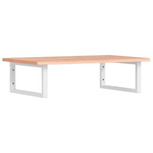 acél és tömör tölgyfa falra szerelhető mosdópolc