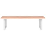 acél és tömör tölgyfa falra szerelhető mosdópolc