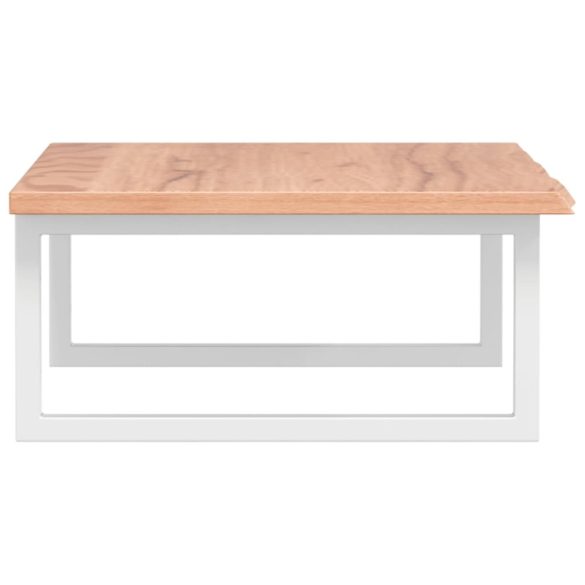 acél és tömör tölgyfa falra szerelhető mosdópolc