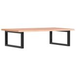 acél és tömör tölgyfa falra szerelhető mosdópolc