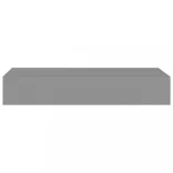 2 db szürke MDF falra szerelhető fiókos polc 60 x 23,5 x 10 cm