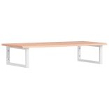 acél és tömör tölgyfa falra szerelhető mosdópolc