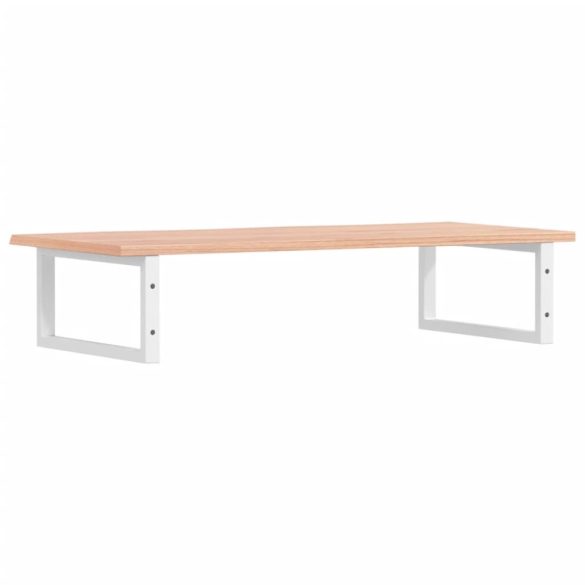 acél és tömör tölgyfa falra szerelhető mosdópolc