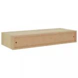 2 db tölgyszínű MDF falra szerelhető fiókos polc 60x23,5x10 cm