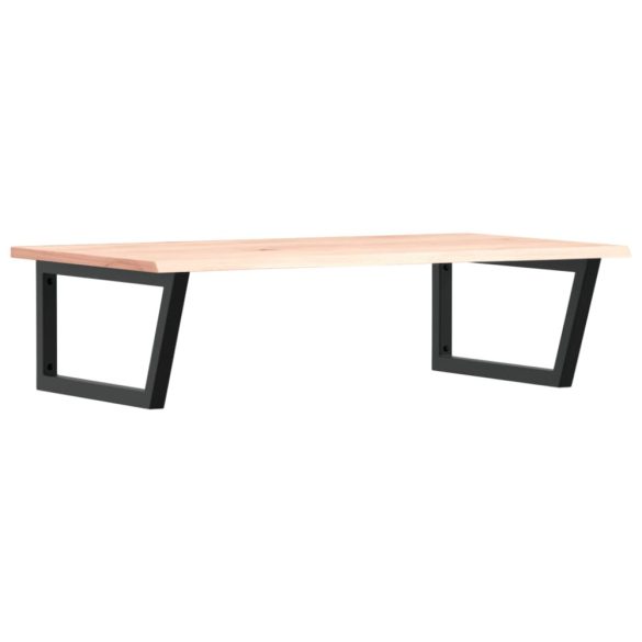 acél és tömör tölgyfa falra szerelhető mosdópolc