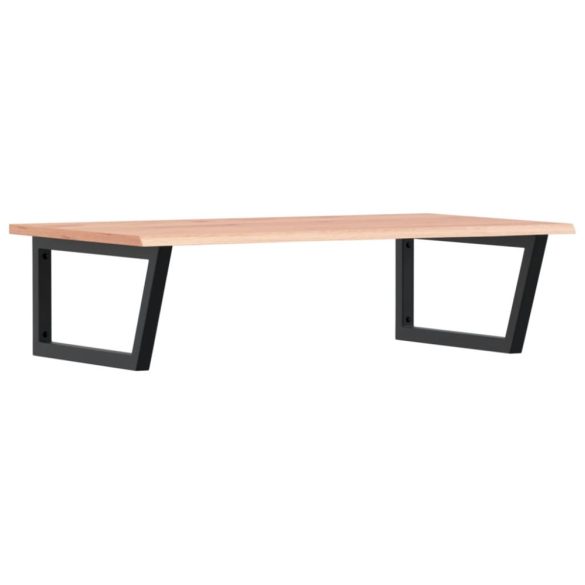 acél és tömör tölgyfa falra szerelhető mosdópolc