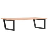 acél és tömör tölgyfa falra szerelhető mosdópolc