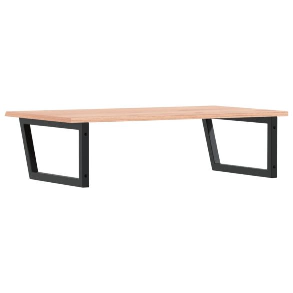 acél és tömör tölgyfa falra szerelhető mosdópolc