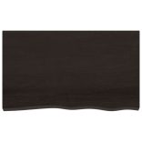 acél és tömör tölgyfa falra szerelhető mosdópolc