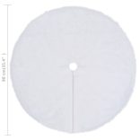 fehér karácsonyfa szoknya műszőrme 90 cm