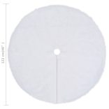 fehér karácsonyfa szoknya műszőrme 122 cm