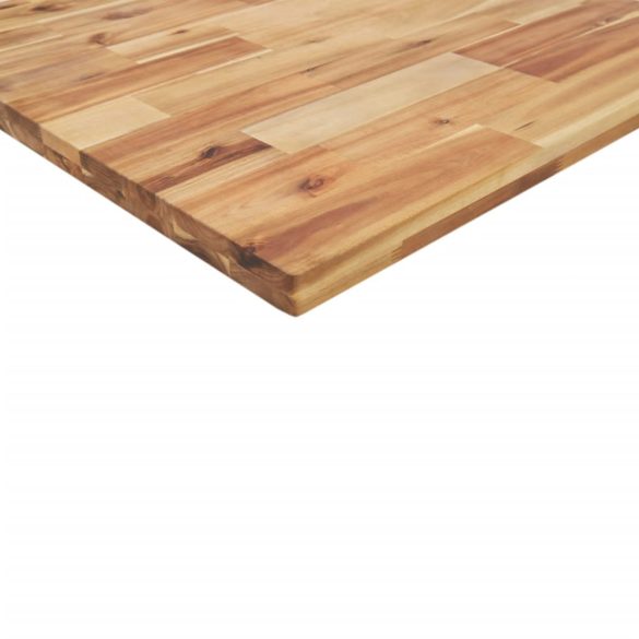 acél és tömör akácfa falra szerelhető mosdópolc