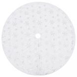 luxus karácsonyfa szoknya fehér műszőrme 150 cm