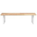 acél és tömör akácfa falra szerelhető mosdópolc