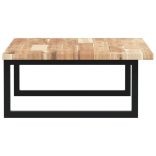 acél és tömör akácfa falra szerelhető mosdópolc