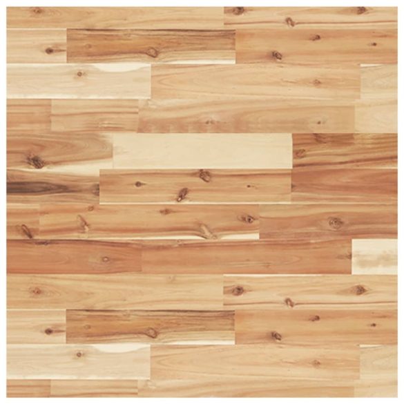 acél és tömör akácfa falra szerelhető mosdópolc