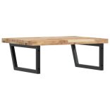 acél és tömör akácfa falra szerelhető mosdópolc