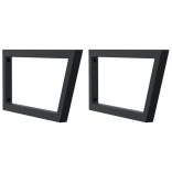 acél és tömör akácfa falra szerelhető mosdópolc