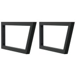 acél és tömör akácfa falra szerelhető mosdópolc